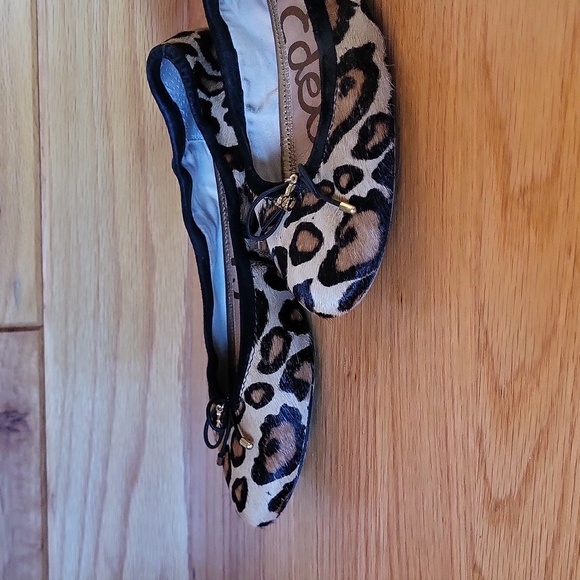 Same Edelman Sizs 6.5 Cheetah Ballet Flats - Picture 4 of 6